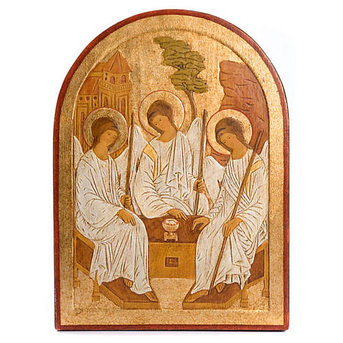 Baixo-relevo Santíssima Trindade dourado 1