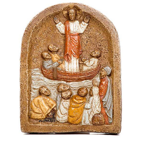 Bassorilievo predicazione di Gesù 1