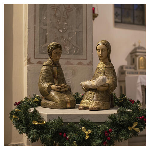 Natividad Virgen campesina grande verde 4