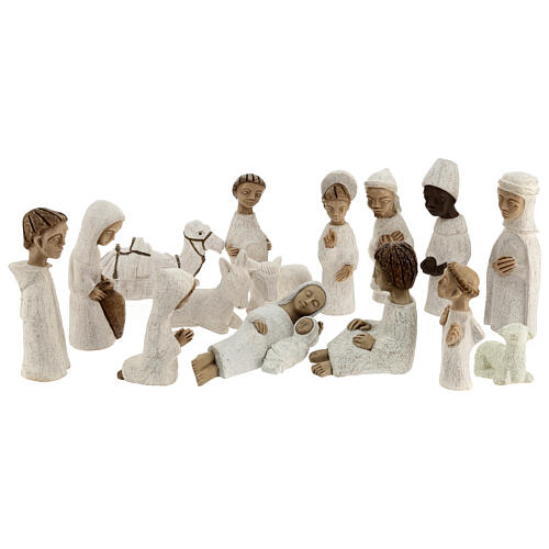 Small creche Bethléem white 1