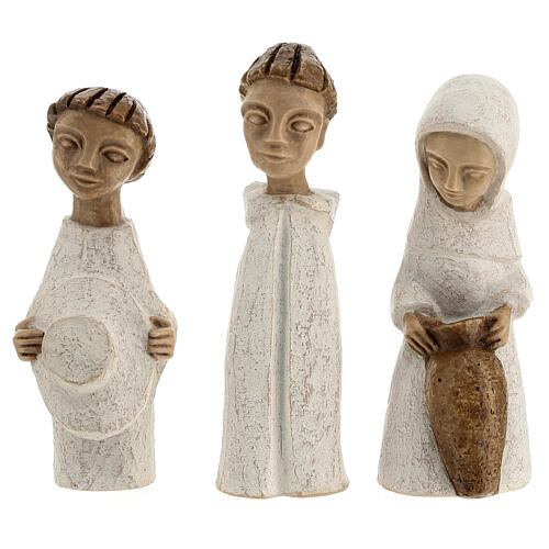Presépio pequeno branco Belém completo (Petite Crèche) 3