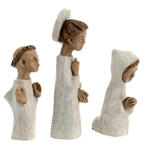 Presépio pequeno branco Belém completo (Petite Crèche) 8