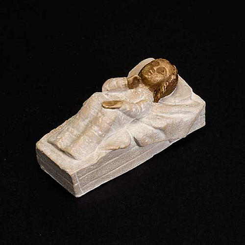 Menino Jesus pedra Presépio de Autun branco pintado 3