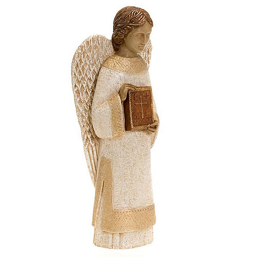 Angel figurine with book for rural crèche 7