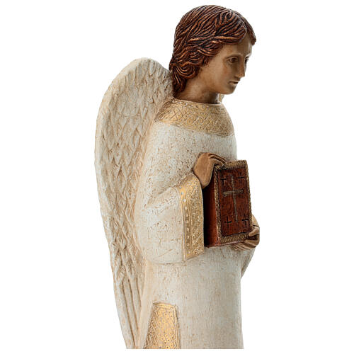 Angel figurine with book for rural crèche 4