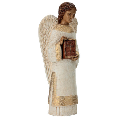 Angel figurine with book for rural crèche 5