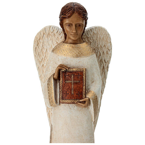 Angel figurine with book for rural crèche 6