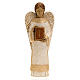 Angel figurine with book for rural crèche s1