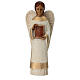 Angel figurine with book for rural crèche s1