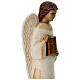 Angel figurine with book for rural crèche s4