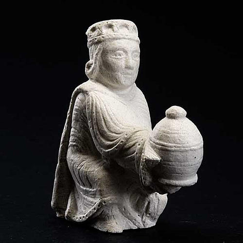 Rey Mago Pérsico para Pesebre de Otoño de piedra blanca 3