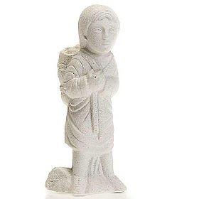 Bethléem Monastery Nativity scene: Shepherd Autumn crib natural stone