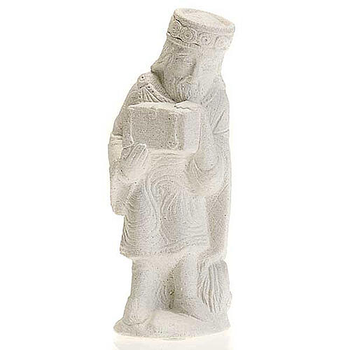 Rei Mago asiático Presépio de Autun pedra branca 1