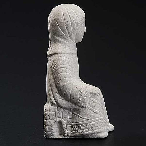 Vierge Marie Crèche d'Autun pierre blanche 3