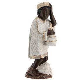 Re magio africano Presepe d'Autunno dipinto bianco