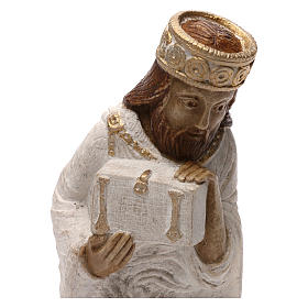 Re magio asiatico Presepe d'Autunno dipinto bianco