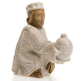 Rei Mago persa Presépio de Autun pintado branco