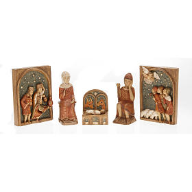 Szopka z Autun komplet figurek drewno malowane