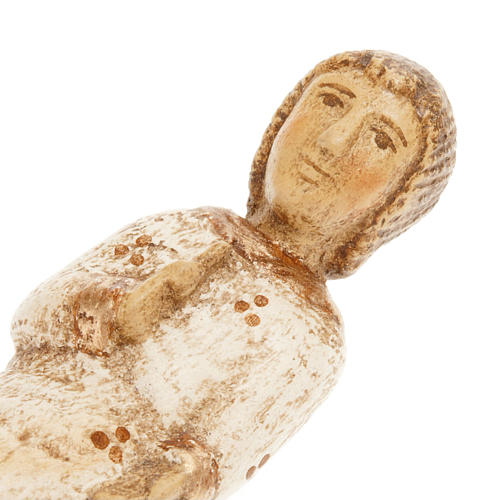 Infant Jesus from Autun nativity painted wood 3