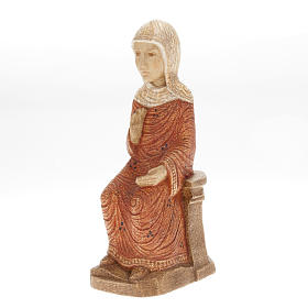 Mary statue Autun Nativity painted wood