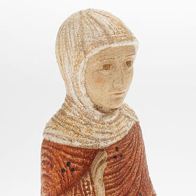 Mary statue Autun Nativity painted wood