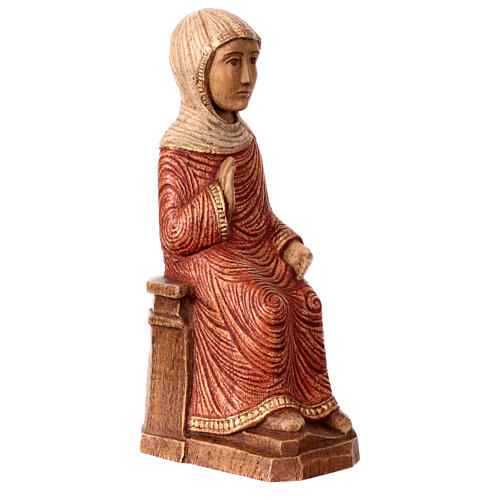 Mary statue Autun Nativity painted wood 4
