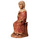 Mary statue Autun Nativity painted wood s2