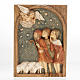 Shepherds Bas-relief Autumn crib painted wood s1