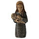 Shepherdess with spikes and child for Rural Nativity Scene blue s1