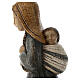 Shepherdess with spikes and child for Rural Nativity Scene blue s2