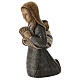 Shepherdess with spikes and child for Rural Nativity Scene blue s3