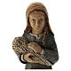 Shepherdess with spikes and child for Rural Nativity Scene blue s4