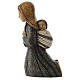Shepherdess with spikes and child for Rural Nativity Scene blue s6