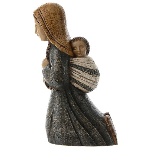 Shepherdess with wheat Farmer Nativity blue 6