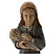 Shepherdess with wheat Farmer Nativity blue s4