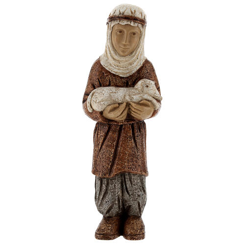 Pasterz z jagnięciem, Szopka Chłopska, brązowy 1