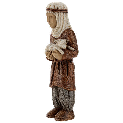 Pasterz z jagnięciem, Szopka Chłopska, brązowy 3