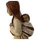 Shepherdess with spikes and child for Rural Nativity Scene ochre s2