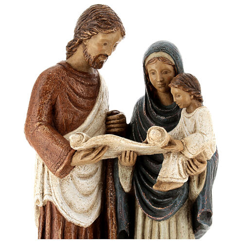 Holy Family reading painted stone by Bethlehem French nuns 35x15 cm 3