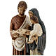 Sainte Famille livre pierre peinte artisans Bethléem 35x15 cm s7