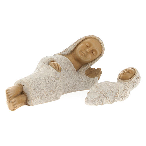 Nativity Holy Family Mary Jesus Joseph white stone 4