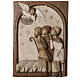 Big Autumn Crib Shepherds bas relief in stone Bethléem s1