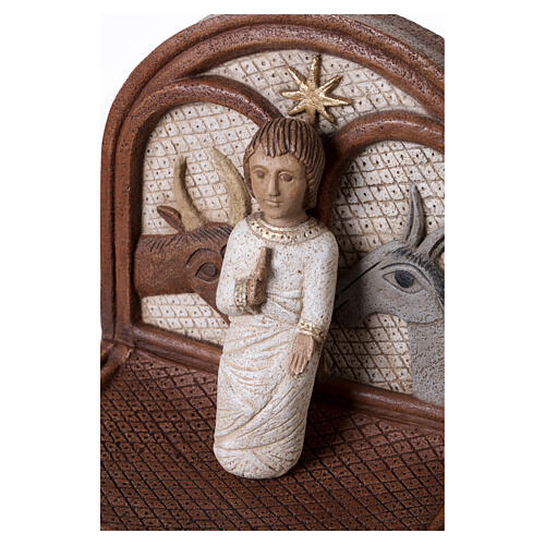 Big Autumn Crib Jesus and manger in stone Bethléem 3