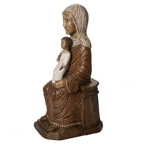 Big Autumn Crib Mary and Jesus statue in stone Bethléem 3