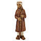 Standing shepherd with stick in sienna, farming nativity collection s1