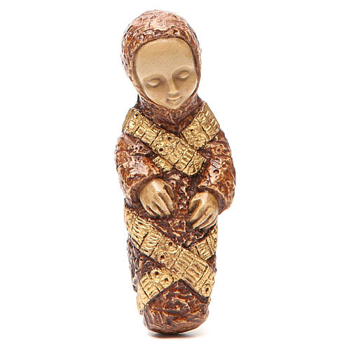 Baby Jesus, brown finish, Farming Nativity collection 1