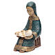 Virgen con niño Natividad Campesina azul s2