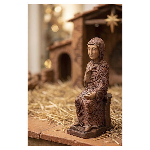 Virgem Maria Presépio de Autun Grande Monges de Belém castanho 2