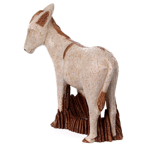 White donkey for Rural Nativity Scene of the Bethléem Monastery 5