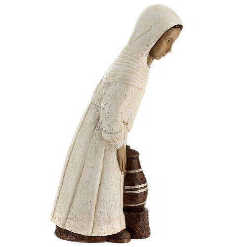 Hirtin, weiß, mit Amphore – Bauernkrippe, Bethléem 5